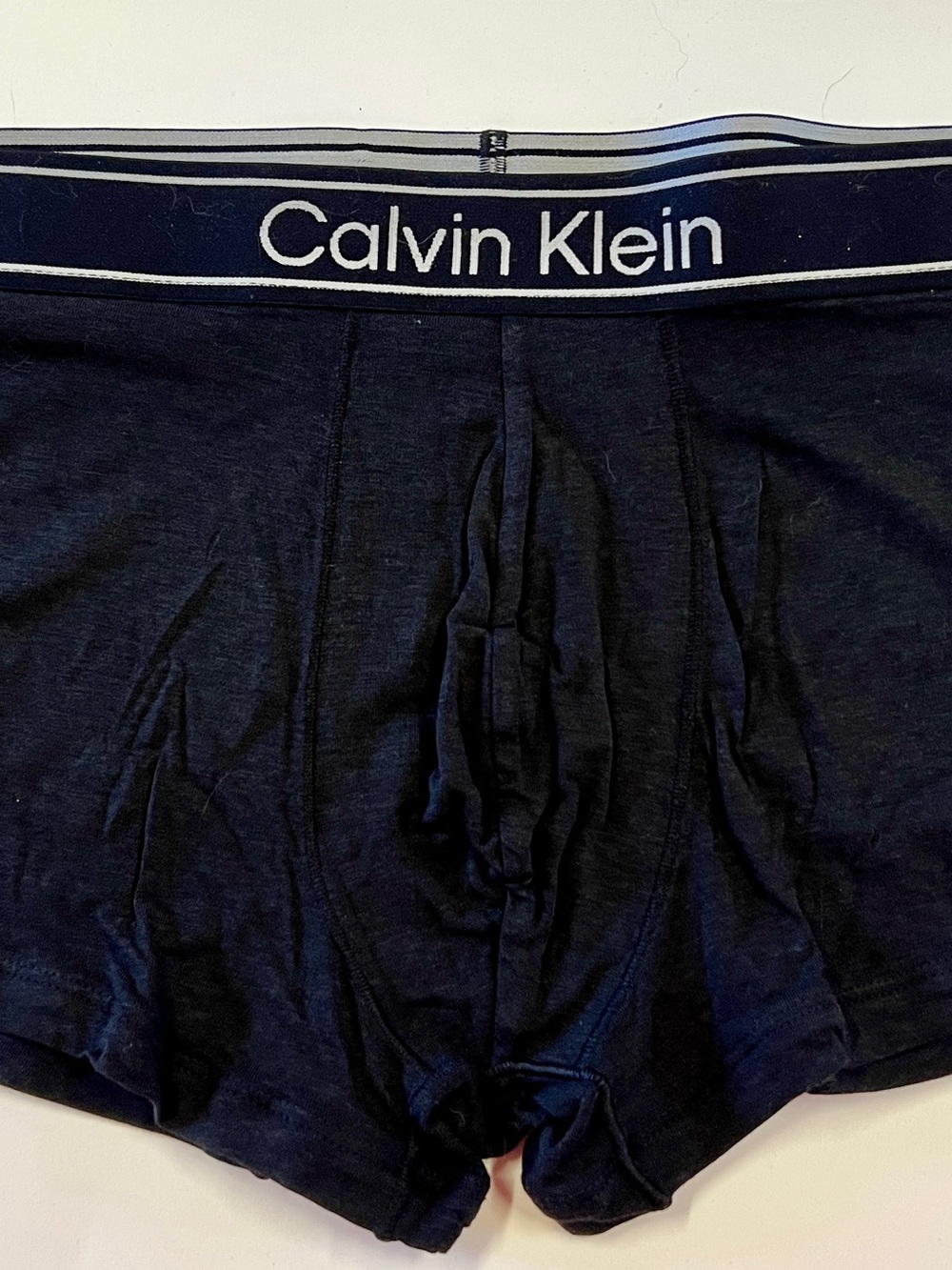 Calvin Klein Men’s Black/Heather Ultra-Comfort Blend Trunk.
